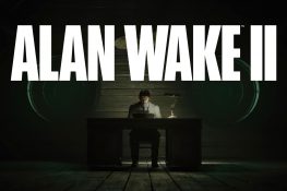 Alan Wake an seiner Schreibmaschine im Autorenraum