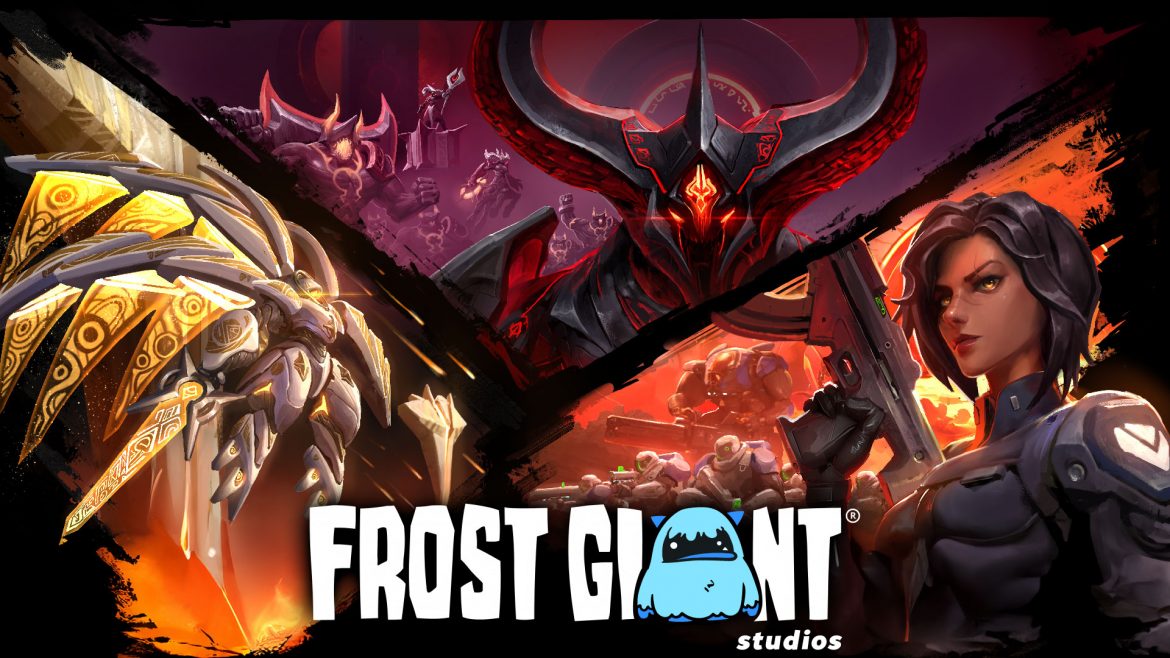 Dreigeteiltes Bild mit den Anführern der Celestials, Infernals und Vanguard