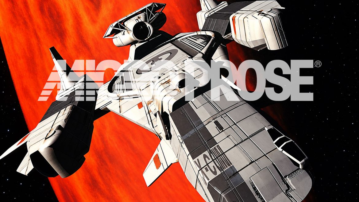Microprose X-COM Ein X-COM Raumschiff im Orbit des Mars
